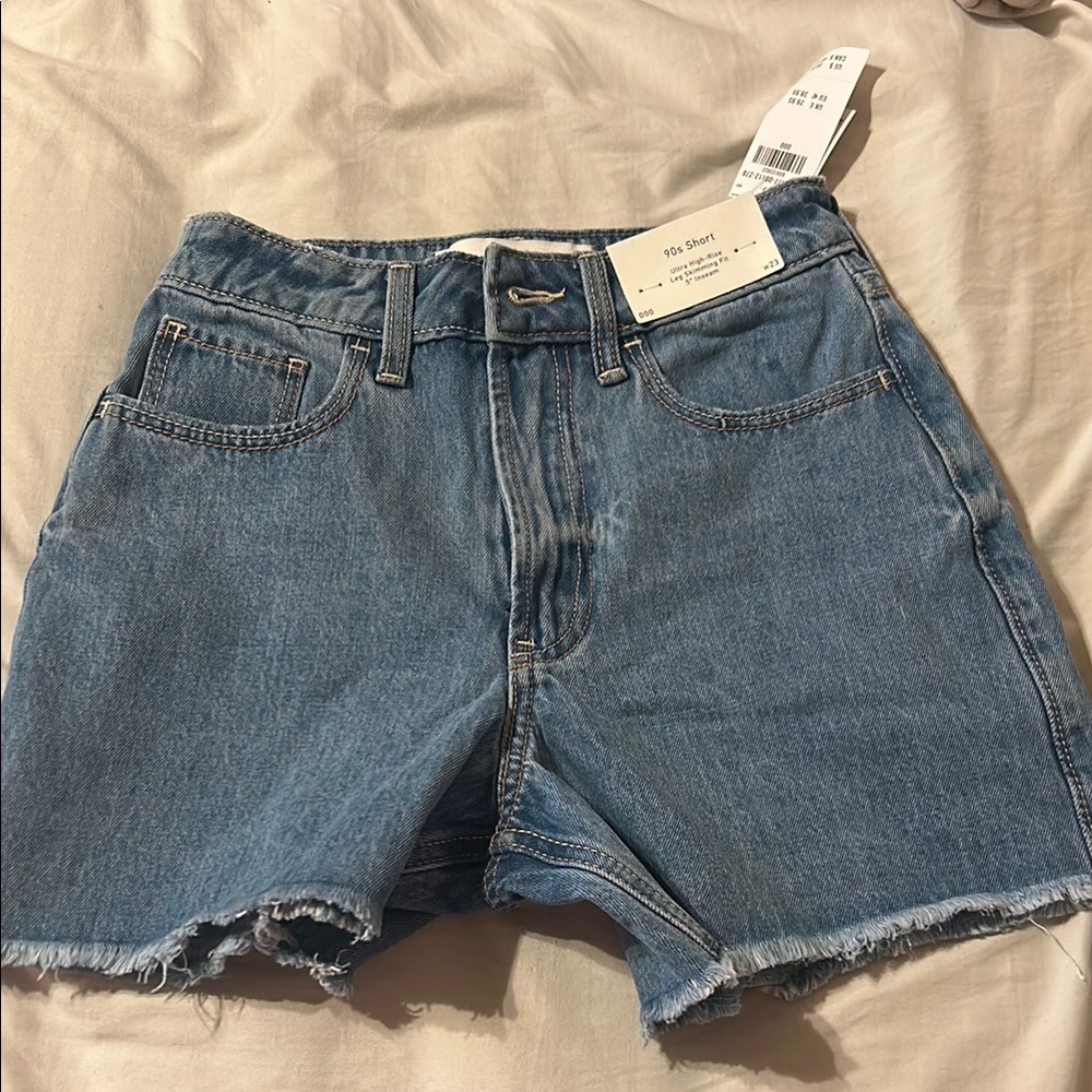 Hollister Light Blue Jean Shorts